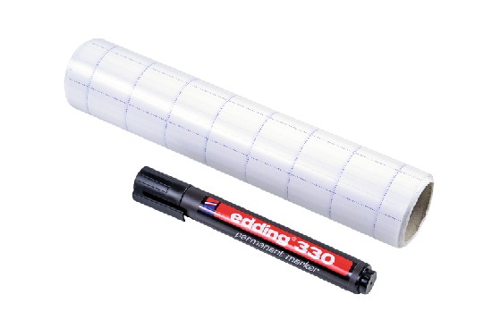 Magic Chart fully gridded - self-adhesive flipchart, not dry-wipe film with marker