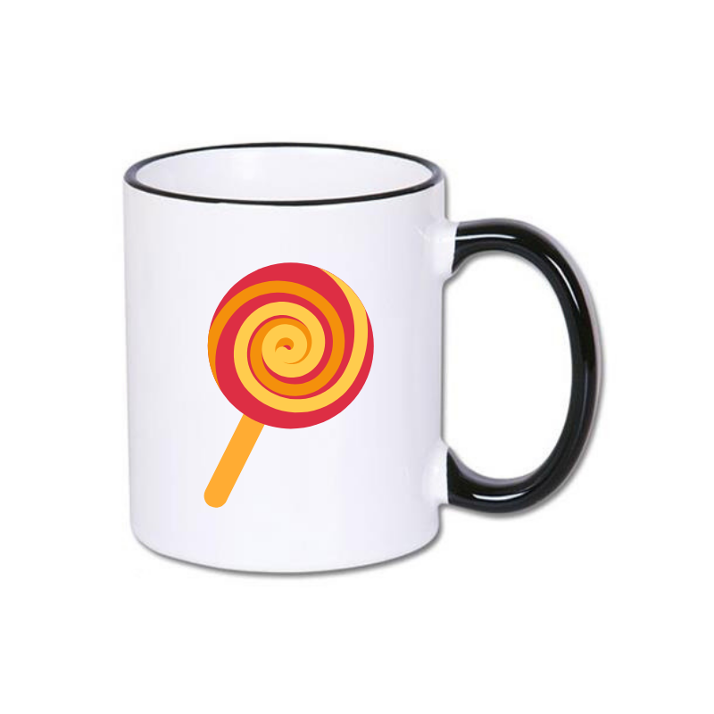 Color handle sublimation mug