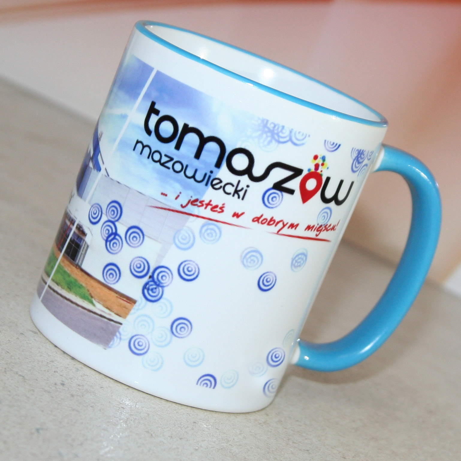 Color handle sublimation mug