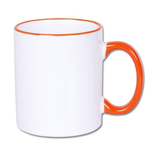 Color handle sublimation mug