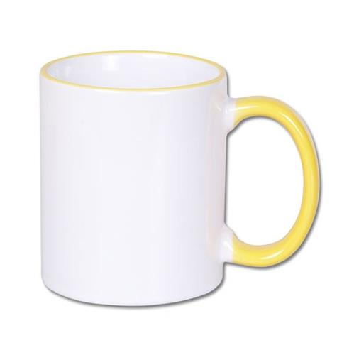 Color handle sublimation mug