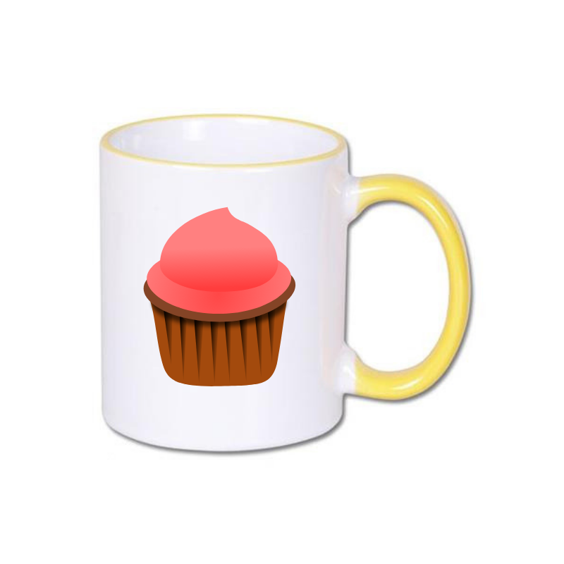 Color handle sublimation mug