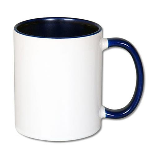 Inside and handle color sublimation mug