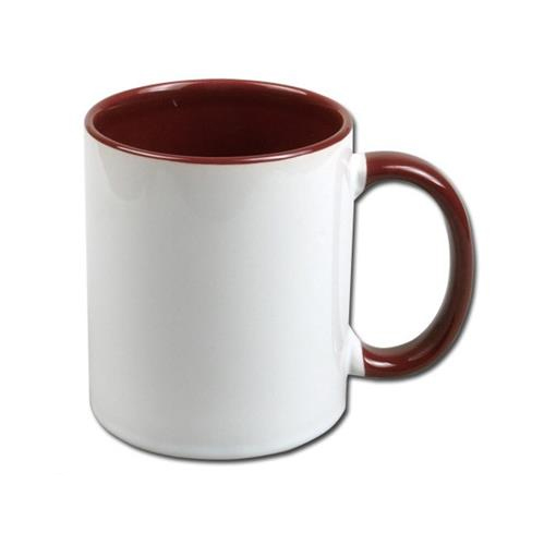 Inside and handle color sublimation mug