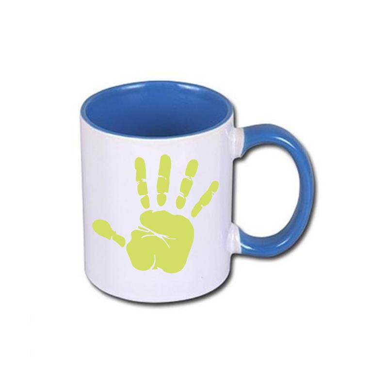 Inside and handle color sublimation mug