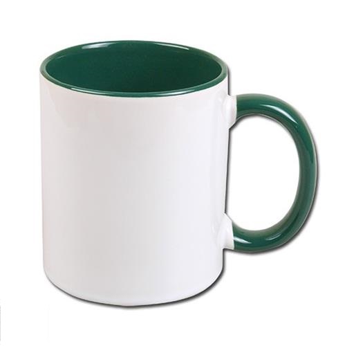 Inside and handle color sublimation mug