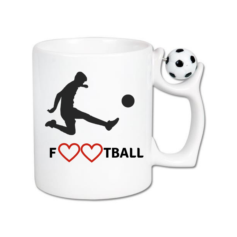 Mug with a ball on handle for boys