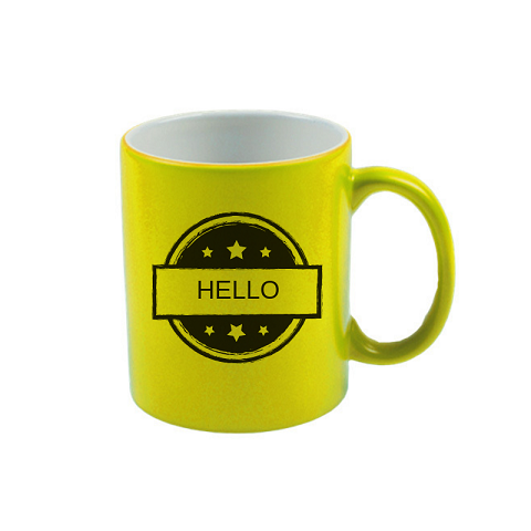 Neon mug for sublimation