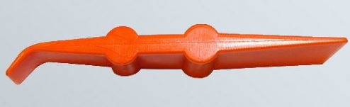 Mini squeegee 45 degrees