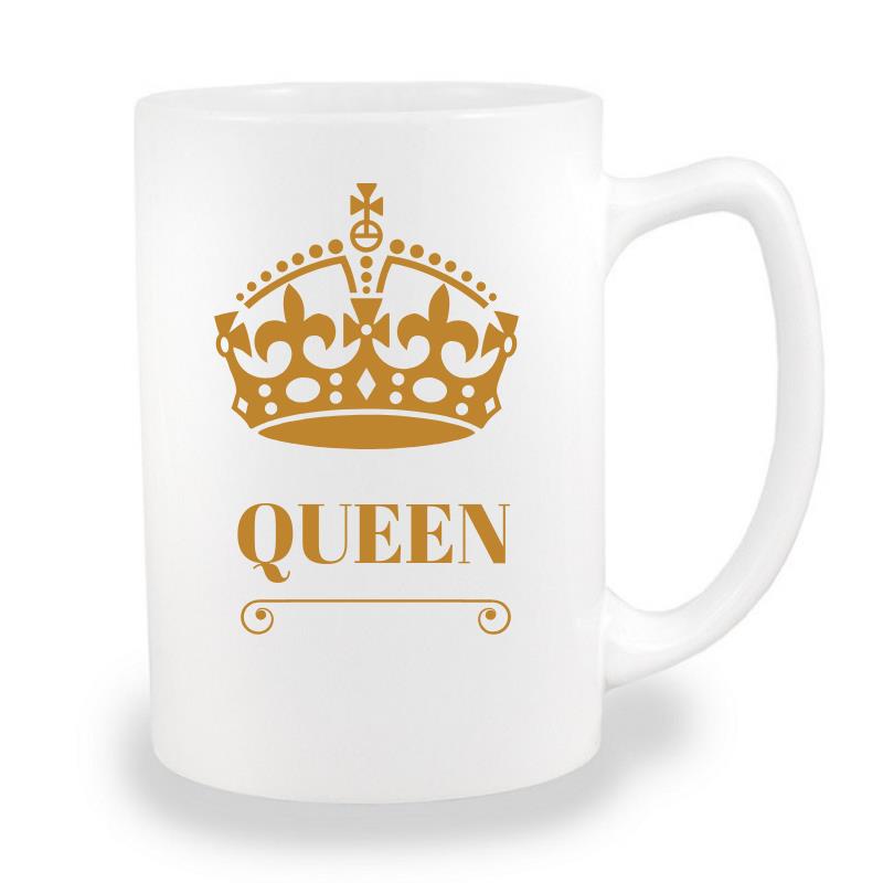 Big mug for sublimation with a pointed handle