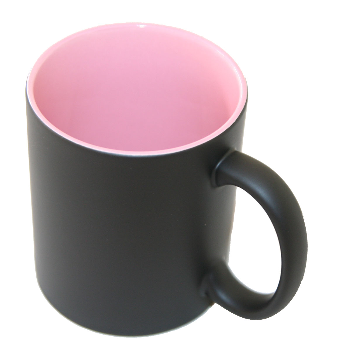 Matte color changing sublimation mug with color inside