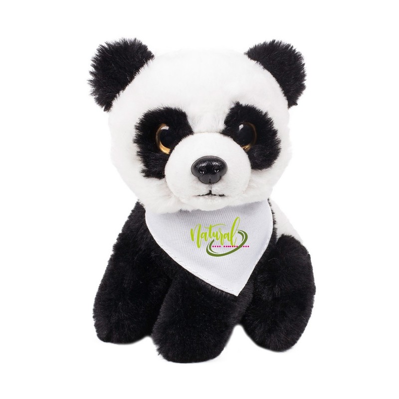 Teddy panda with a white scarf for sublimation
