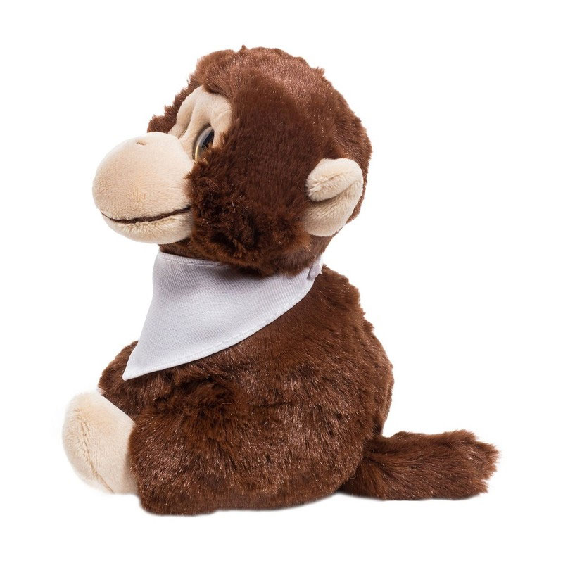 Teddy monkey with a white scarf for sublimation