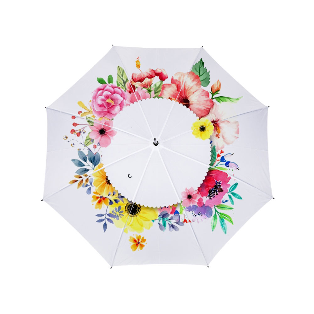 Umbrella for sublimation with foam handle