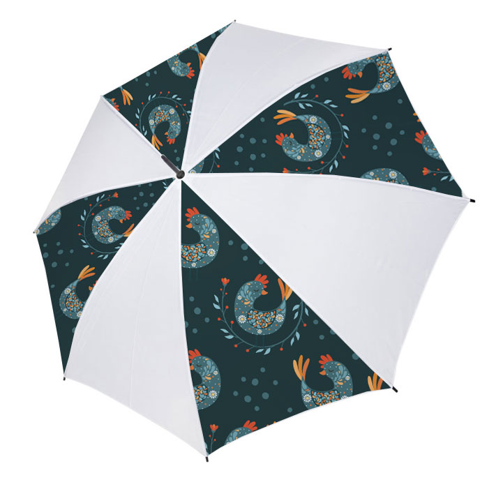 Umbrella for sublimation with foam handle