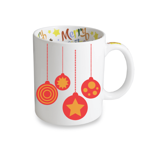 Merry Christmas mug for sublimation overprint