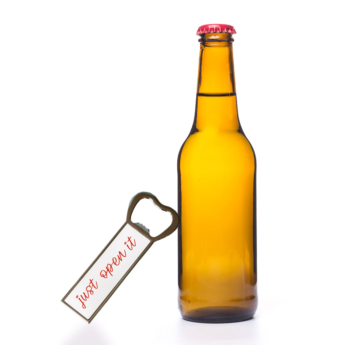 Metal bottle opener with magnet for sublimation