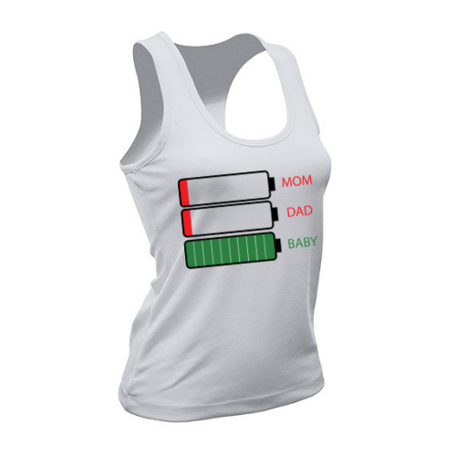 Sleeveless T-shirt for sublimation