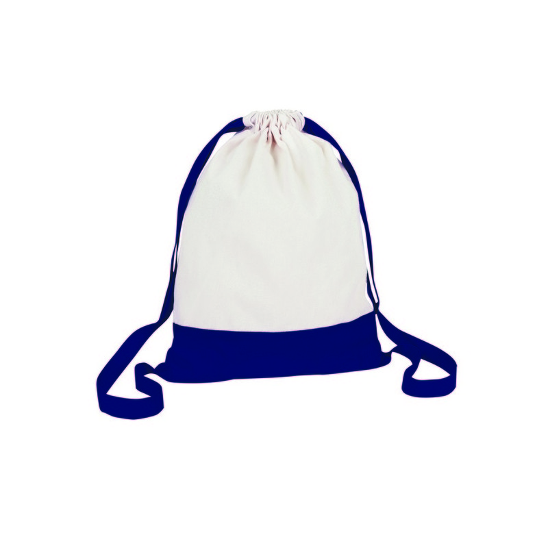 Double coloured sack with wide shoulder straps