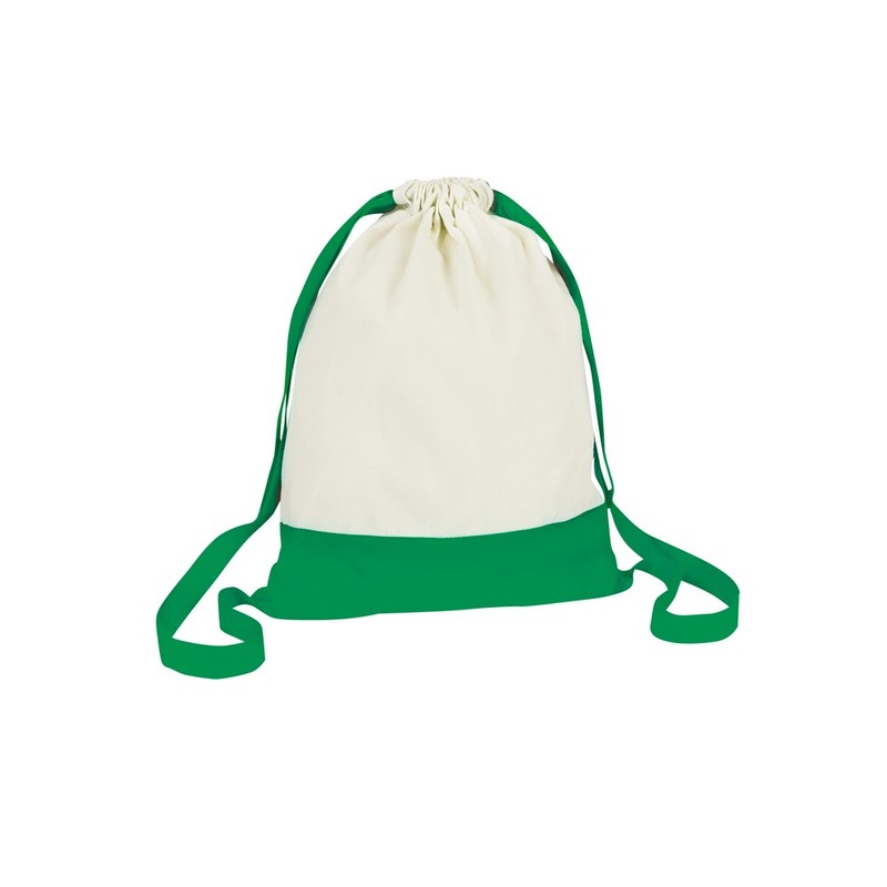 Double coloured sack with wide shoulder straps
