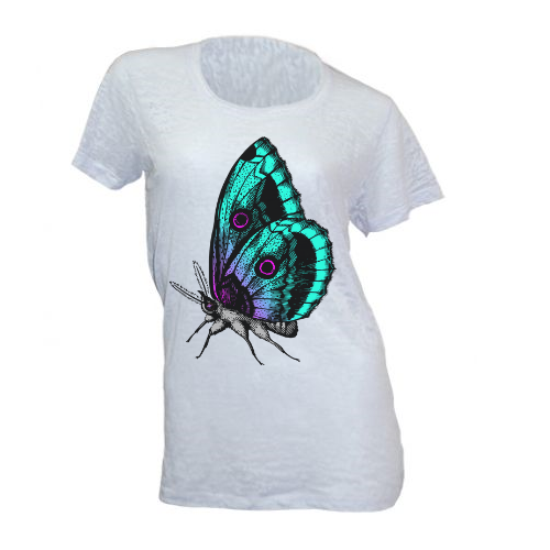 Semi-transparent women’s T-shirt for sublimation