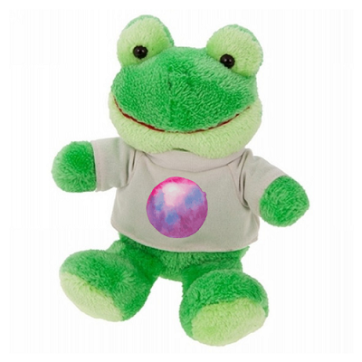 Teddy frog with a white T-shirt for sublimation