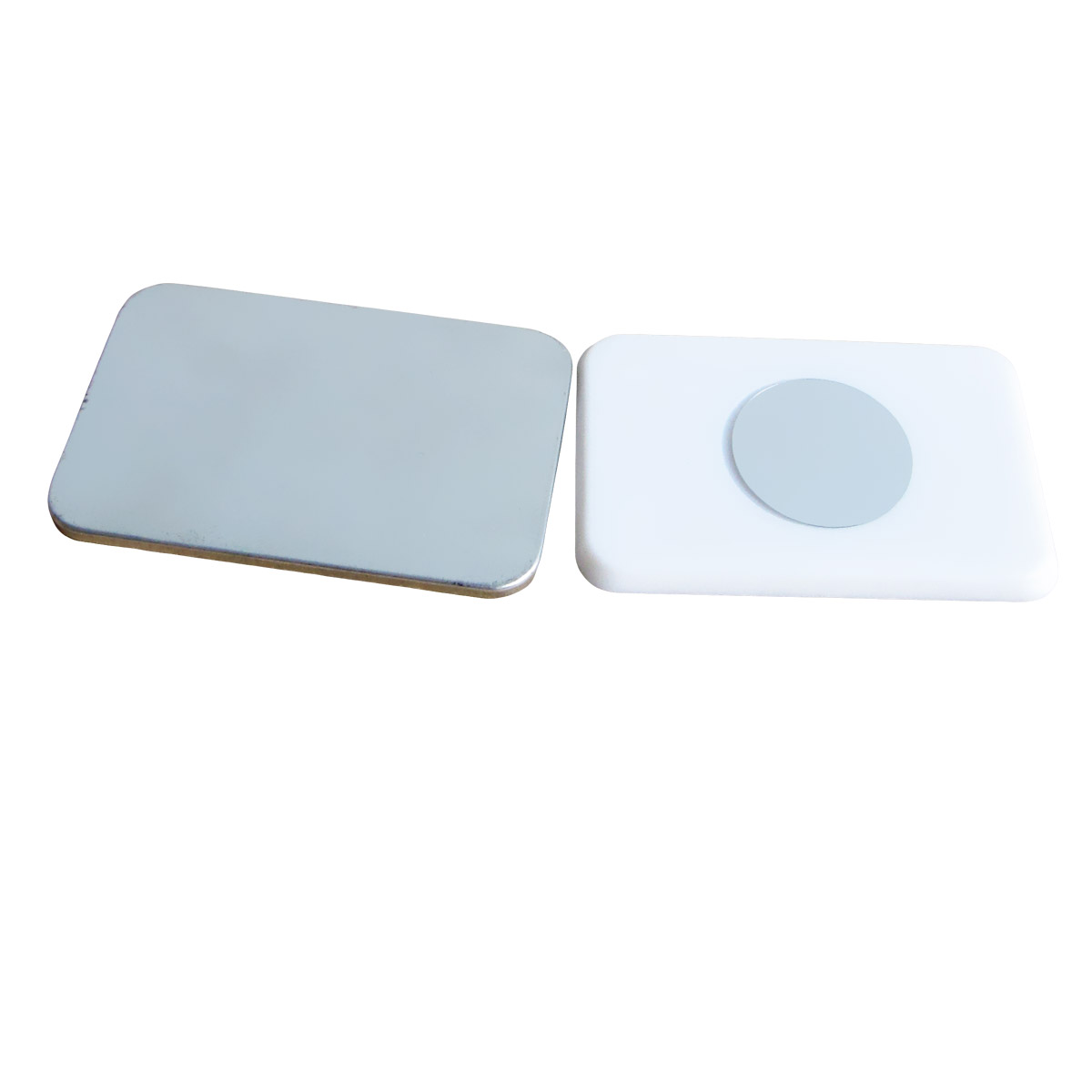 Elements for making pin badges with neodymium magnet - rectangle
