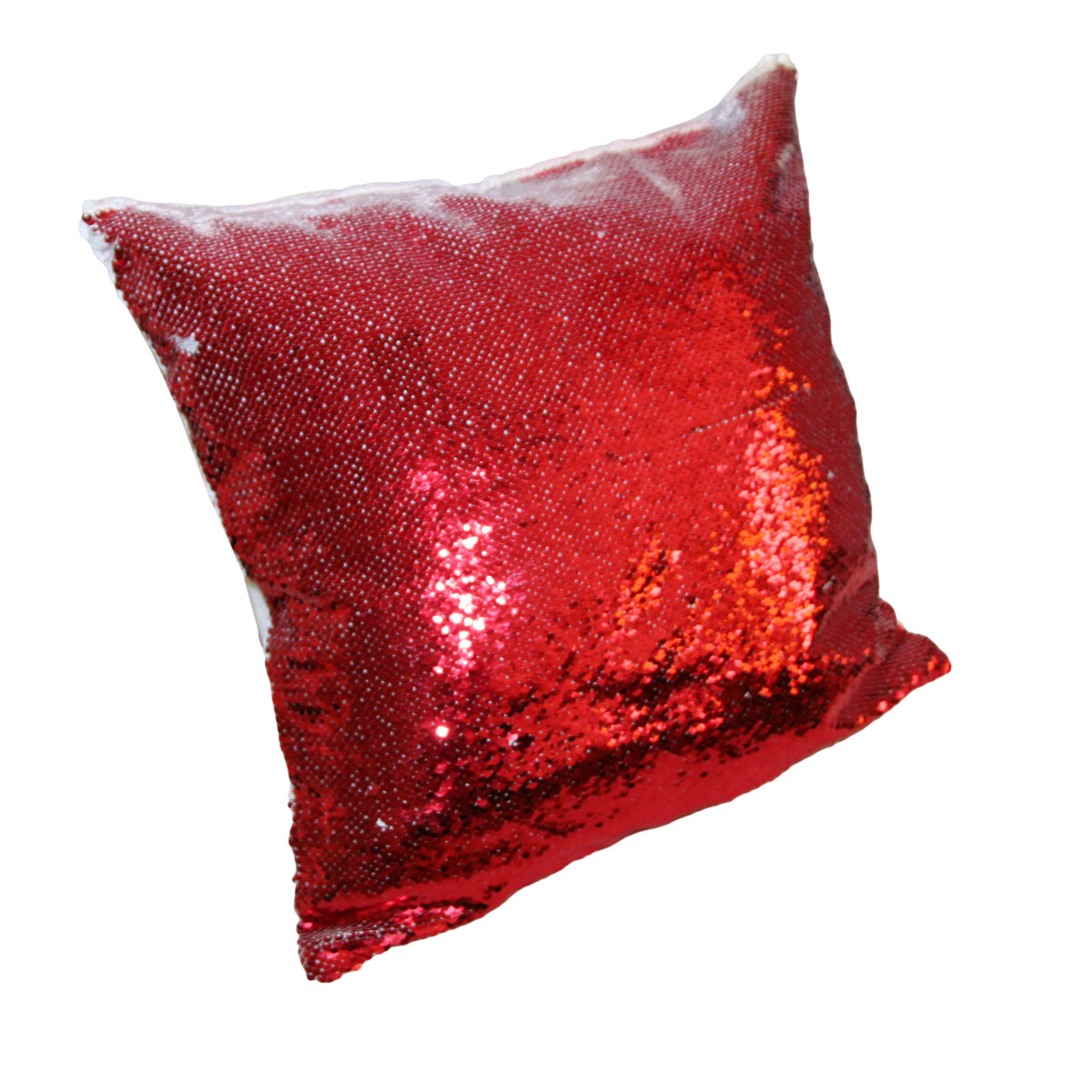 two tone sequin cushion