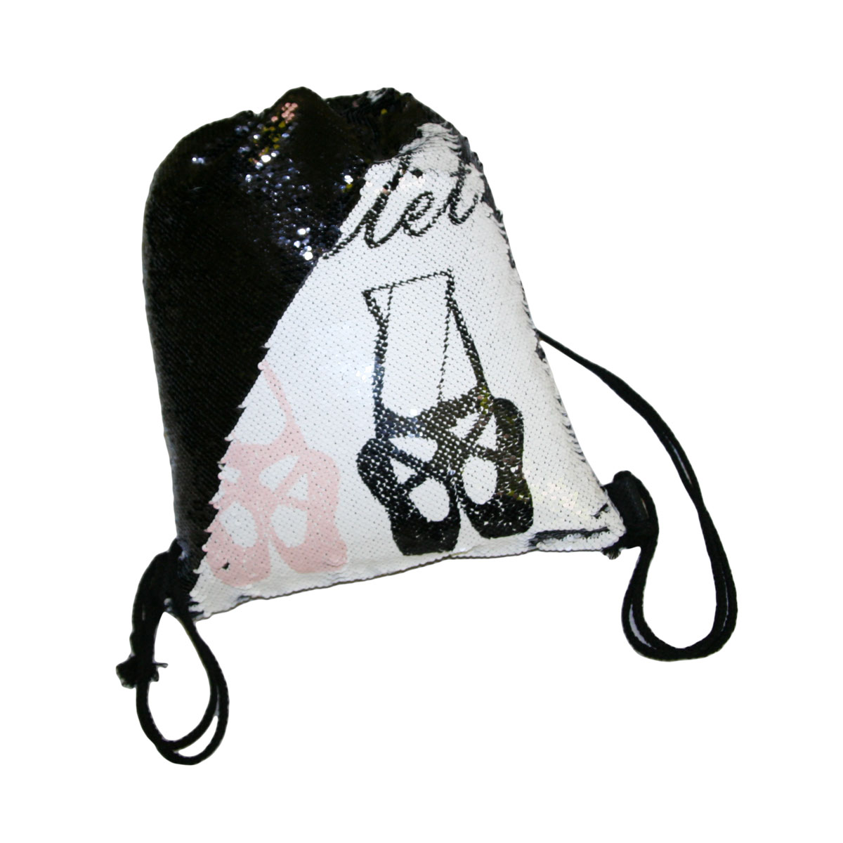 Shoe bag with two-color sequins for sublimation