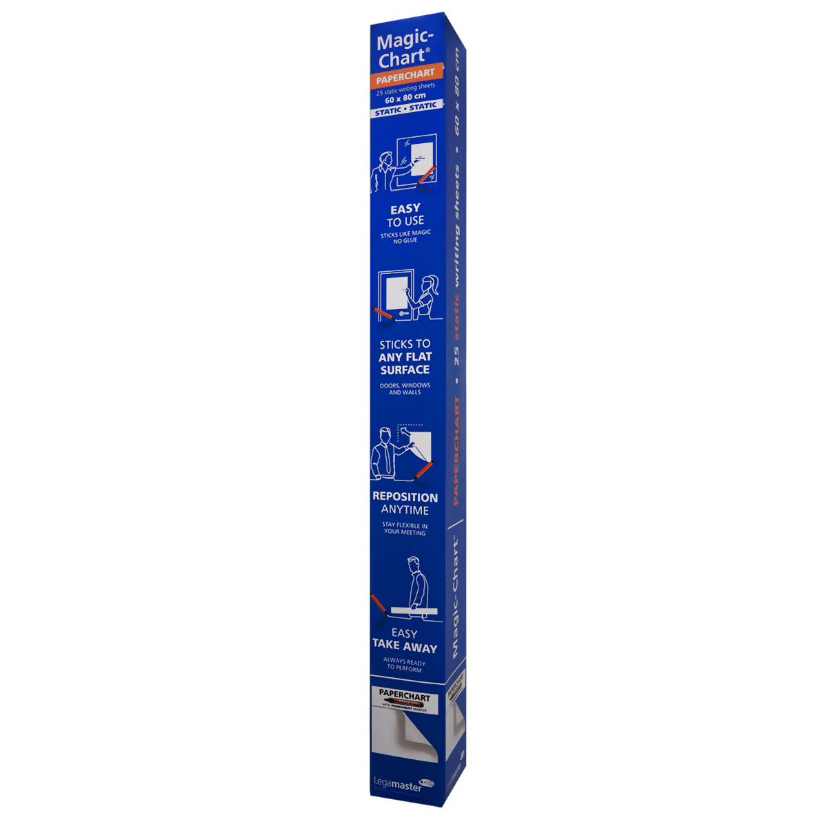 Magic Chart paperchart - self-adhesive flipchart film with marker