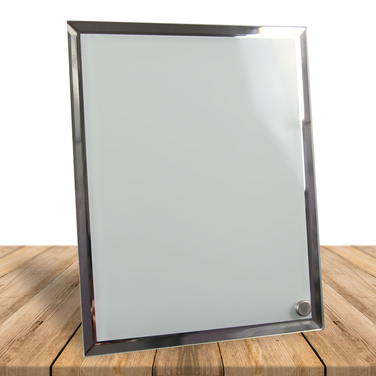 Glass picture frame for sublimation with mirror edge