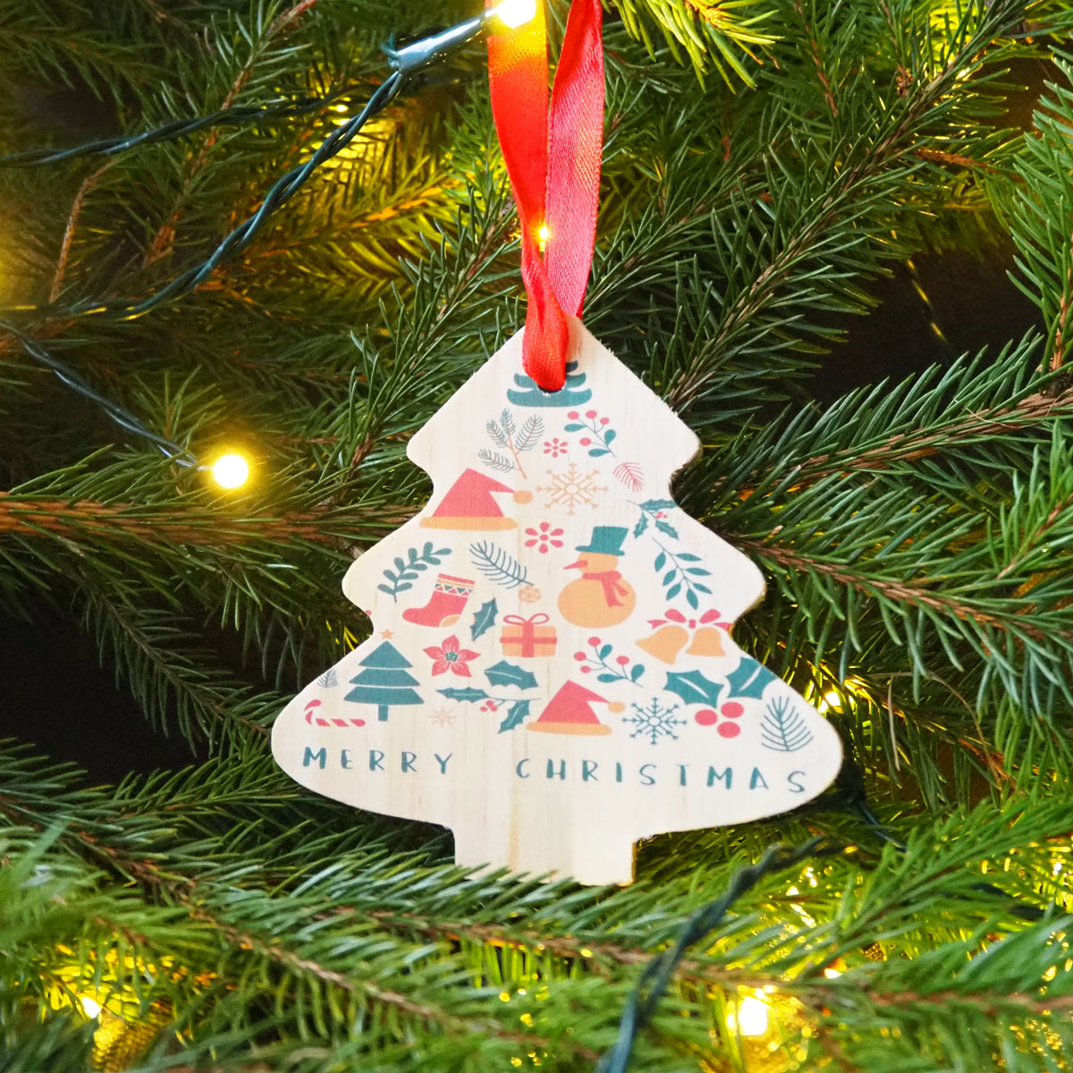 Wooden hanger "Christmas Tree" to print