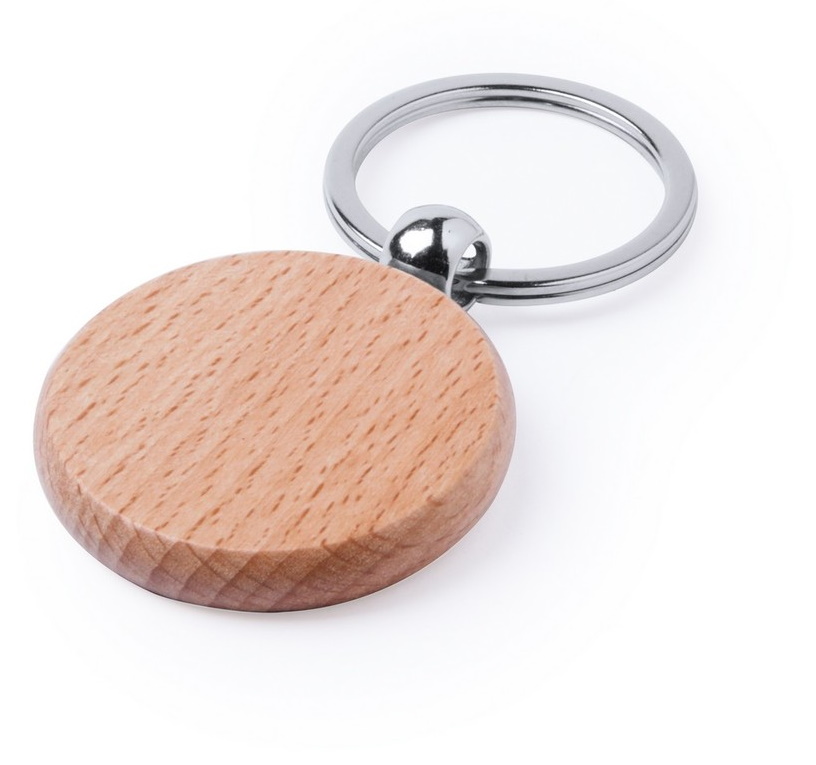 Circular wooden keychain to print - 10 pieces