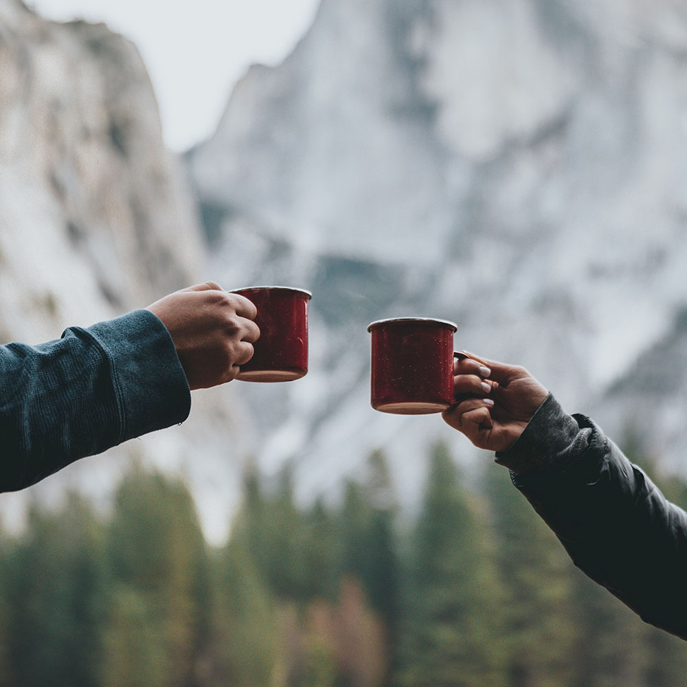 Enamel steel mug for sublimation