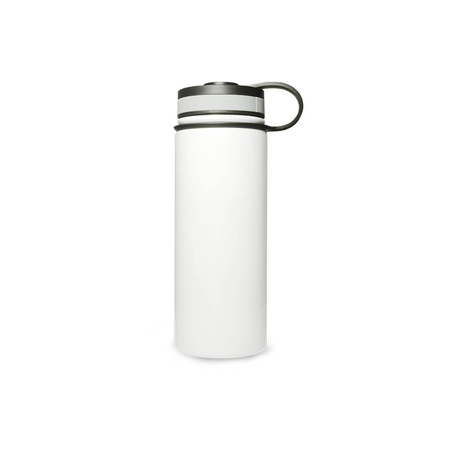 Metal thermal bottle with lid for sublimation