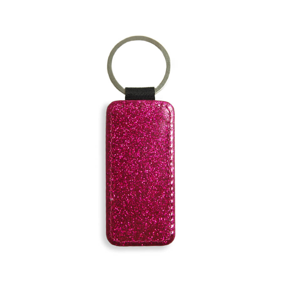 Rectangular leather keychain for sublimation