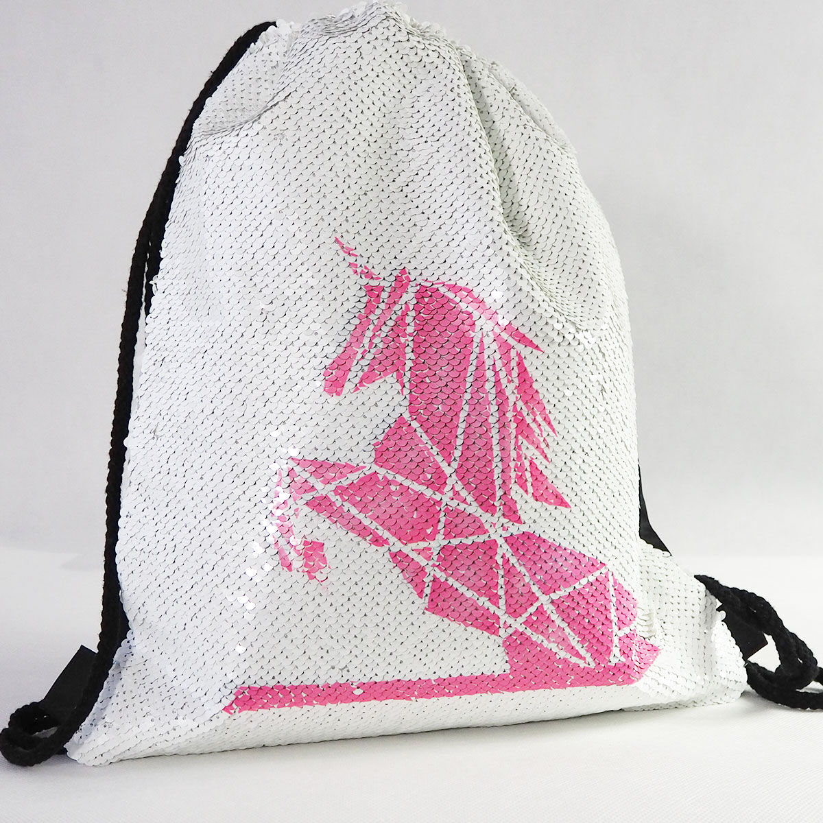 Shoe bag with two-side sequins for sublimation