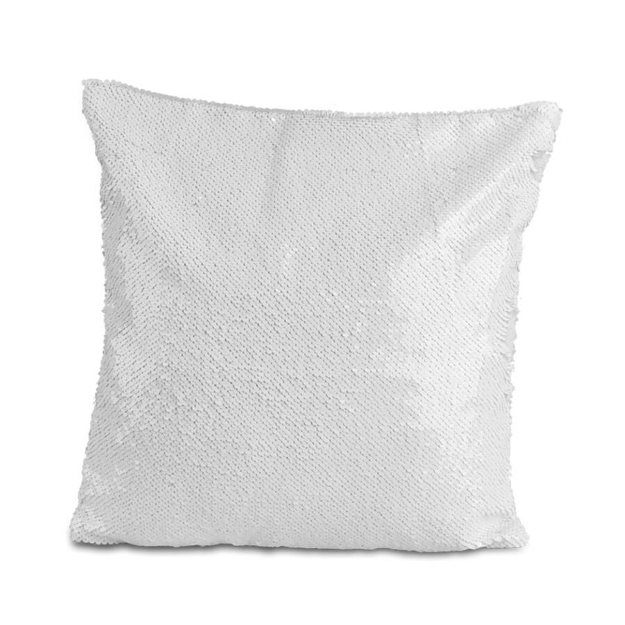 White sequin on sale pillow