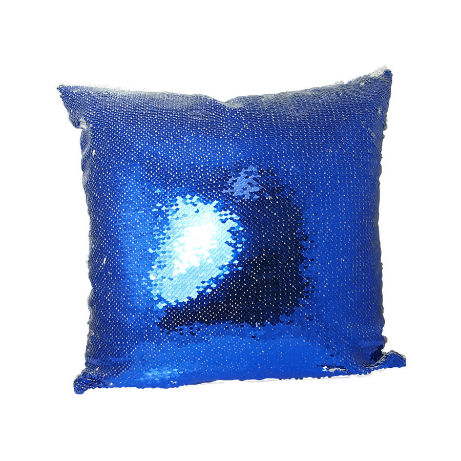 Cushion cover with two-color thermo sequins for sublimation