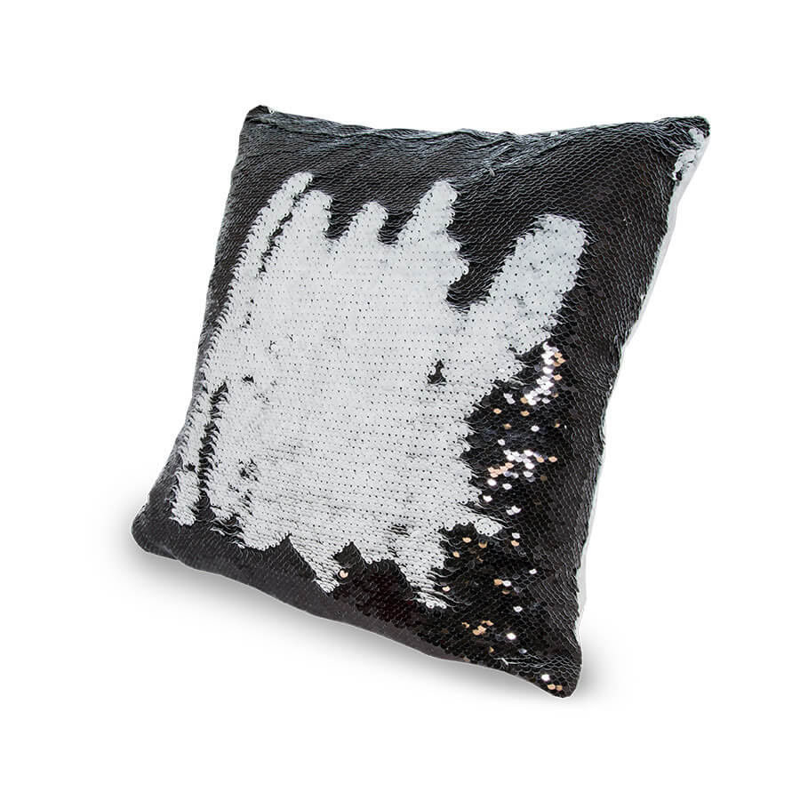 Cushion cover with two-color thermo sequins for sublimation