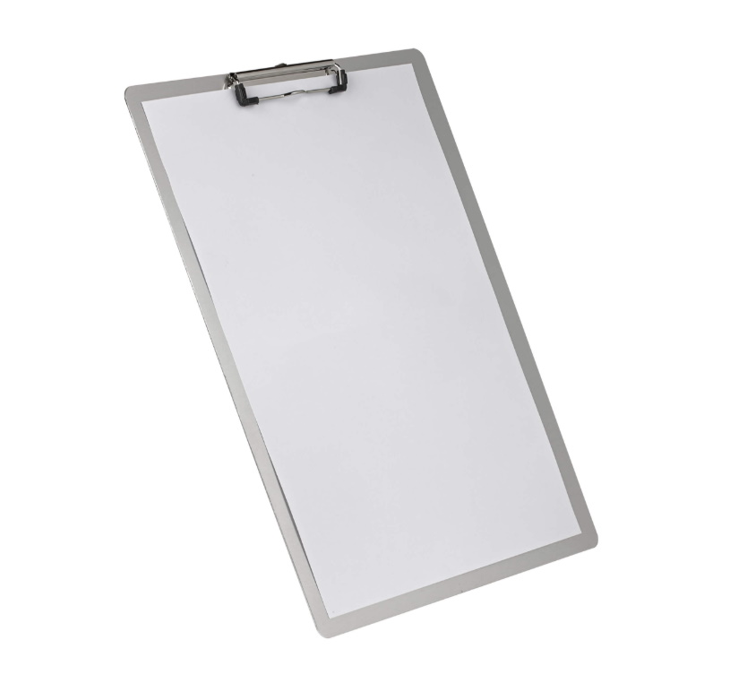 Aluminium clipboard