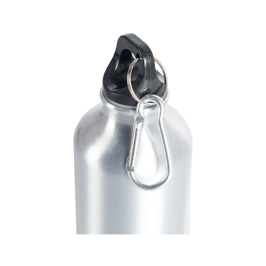 Metal bottle with carabinier for sublimation