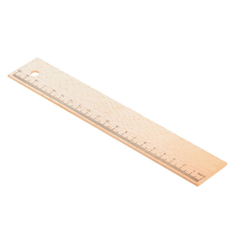 Wooden ruler 20 cm