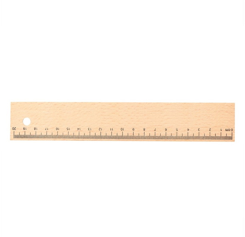 Wooden ruler 20 cm