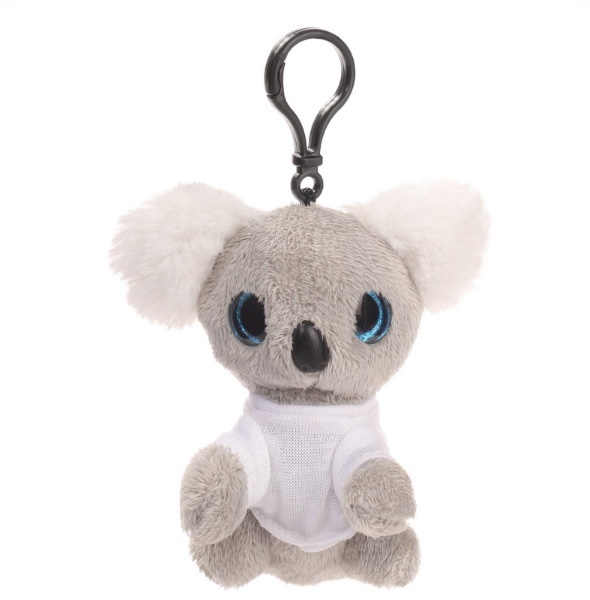 Key ring plushy koala with t-shirt for sublimation