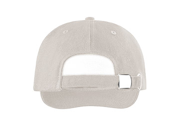 Peaked cap 5-panels with metal clip