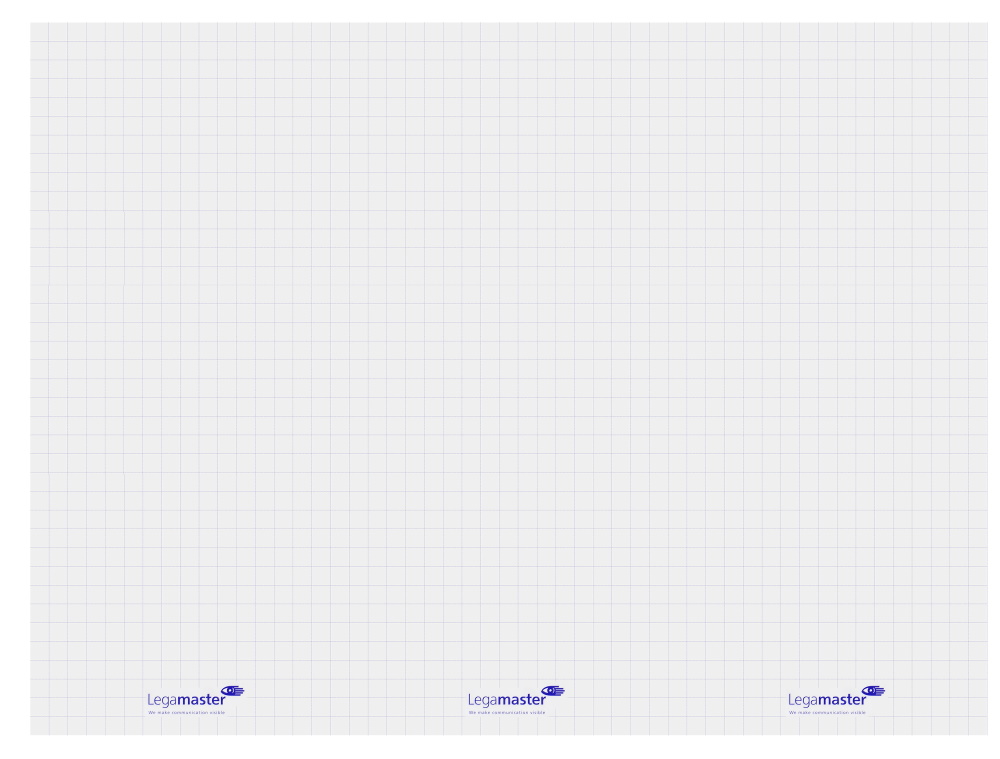 Magic Chart fully gridded - self-adhesive flipchart not dry-wipe film with marker