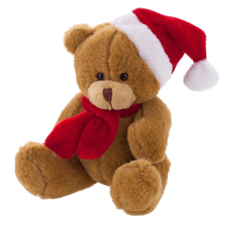 Brown Christmas teddy bear