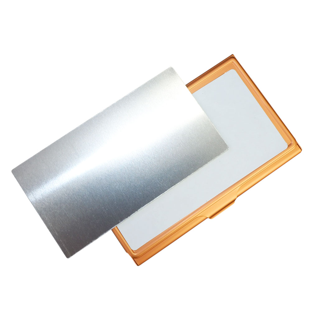 Metal business card case