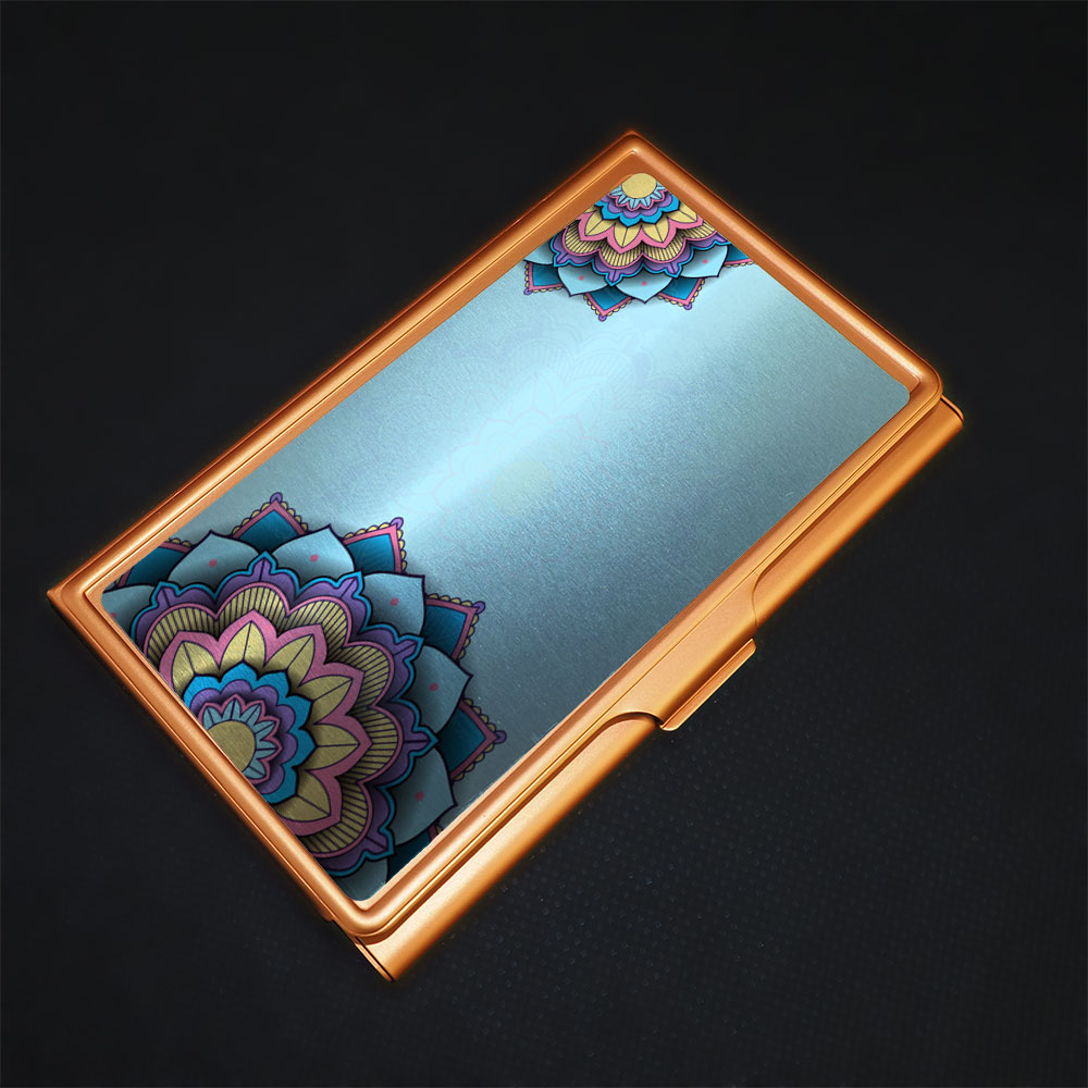 Metal business card case